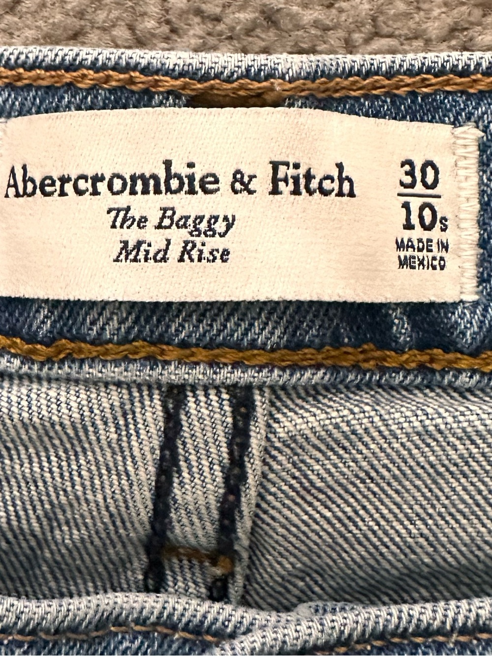 Minor flaw the baggy mid rise jeans